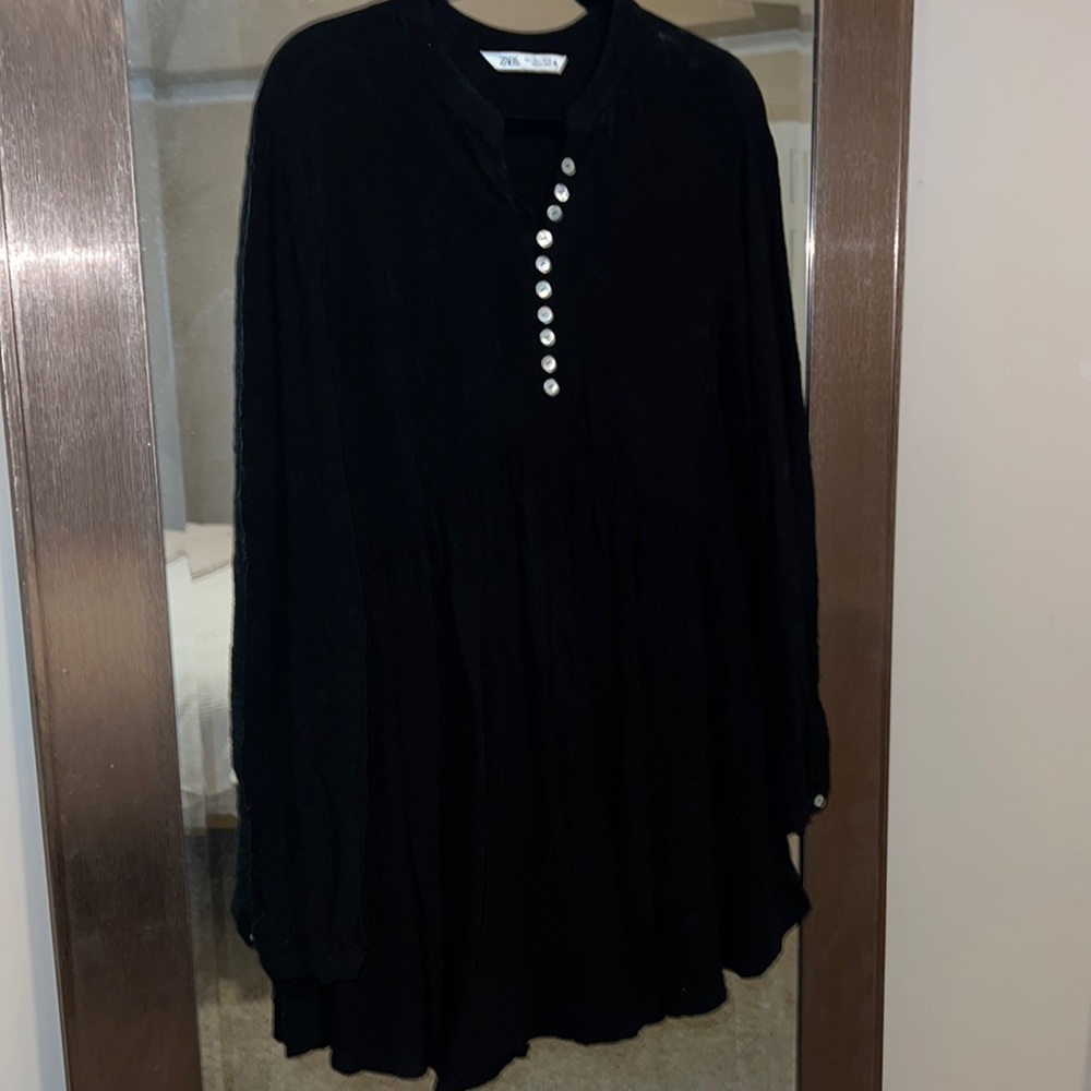 Zara black mini dress! Only worn once! ✨